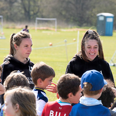 The Tiffin Girl's School football camp